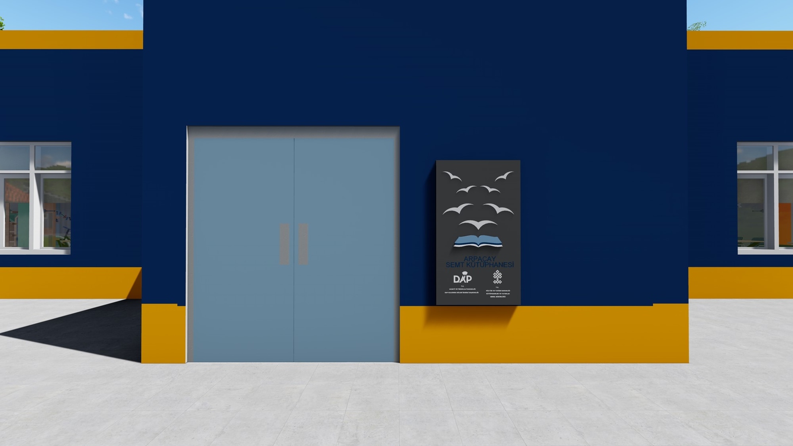 T.C. Kültür ve Turizm Bakanlığı KYGM / T.C. Sanayi ve Teknoloji Bakanlığı DAP / Kars Arpaçay Semt Kütüphanesi